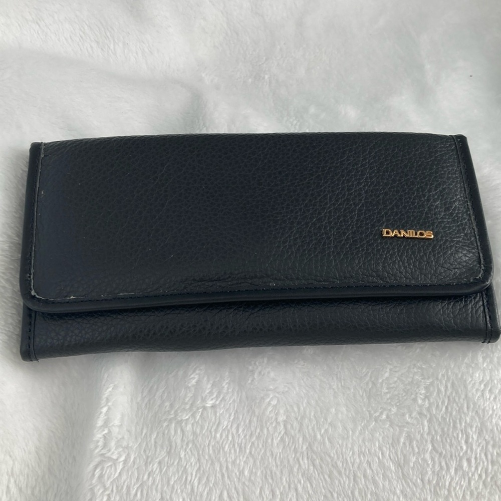 Danilo’s leather - Black leather wallet trifold. Never used.